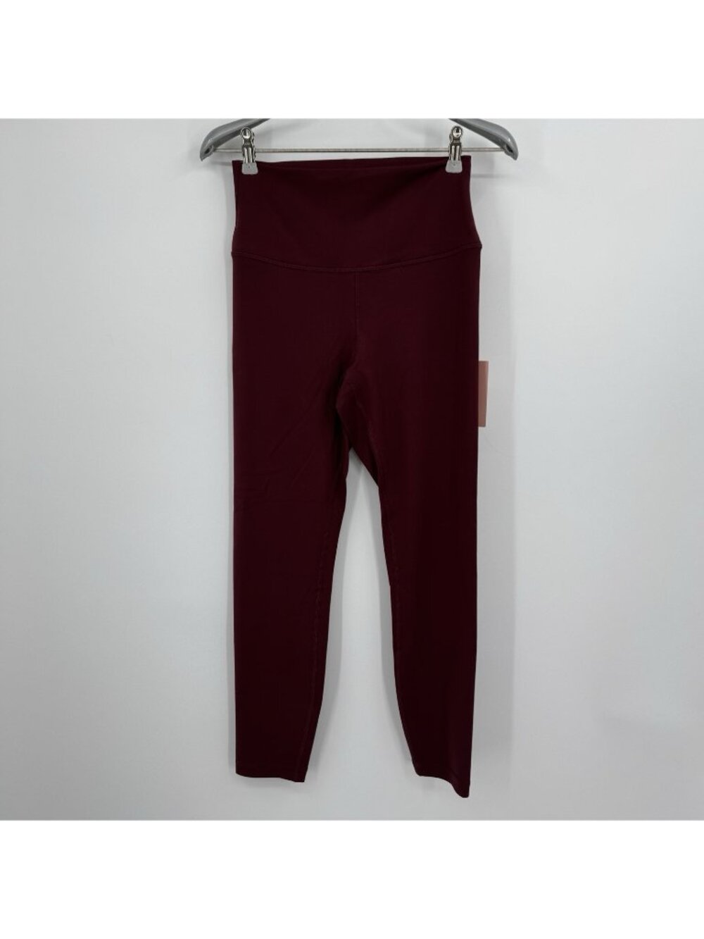 Quince Ultra-Soft High-Rise Pockets Leggings in Burgundy size M Medium 25" NWT